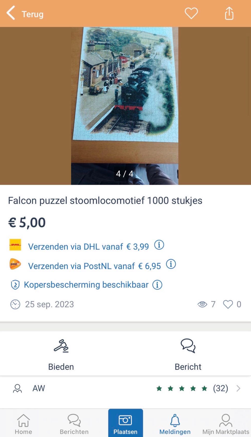 Fond Memories Bright And Early - Falcon de luxe puzzle collectible [Barcode 8710126150030] - Main Image 4