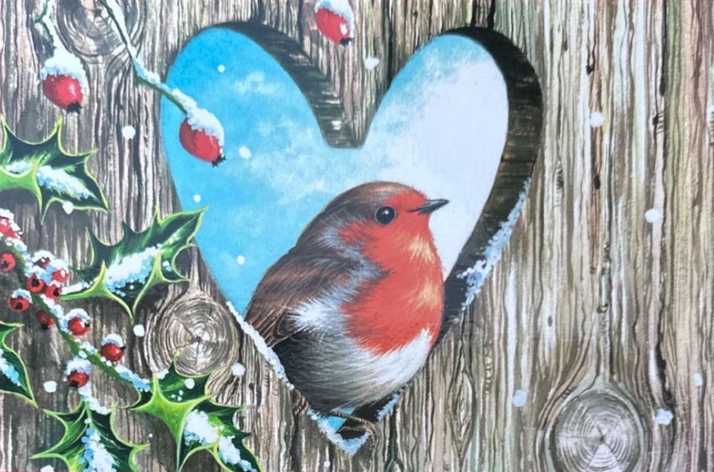 Christmas Robin🐦 - WHSMITH puzzle collectible [Barcode 37249984] - Main Image 2