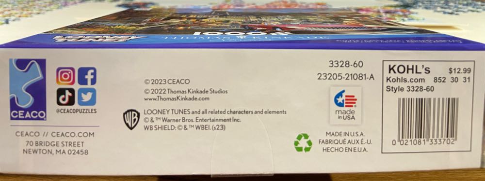Ceaco: Looney Tunes - Ceaco puzzle collectible [Barcode 021081333702] - Main Image 2