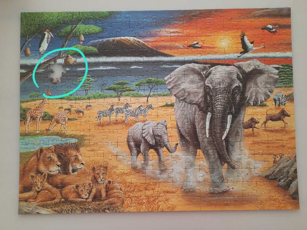 African Animals - Ravensburger puzzle collectible [Barcode 4005556130689] - Main Image 2