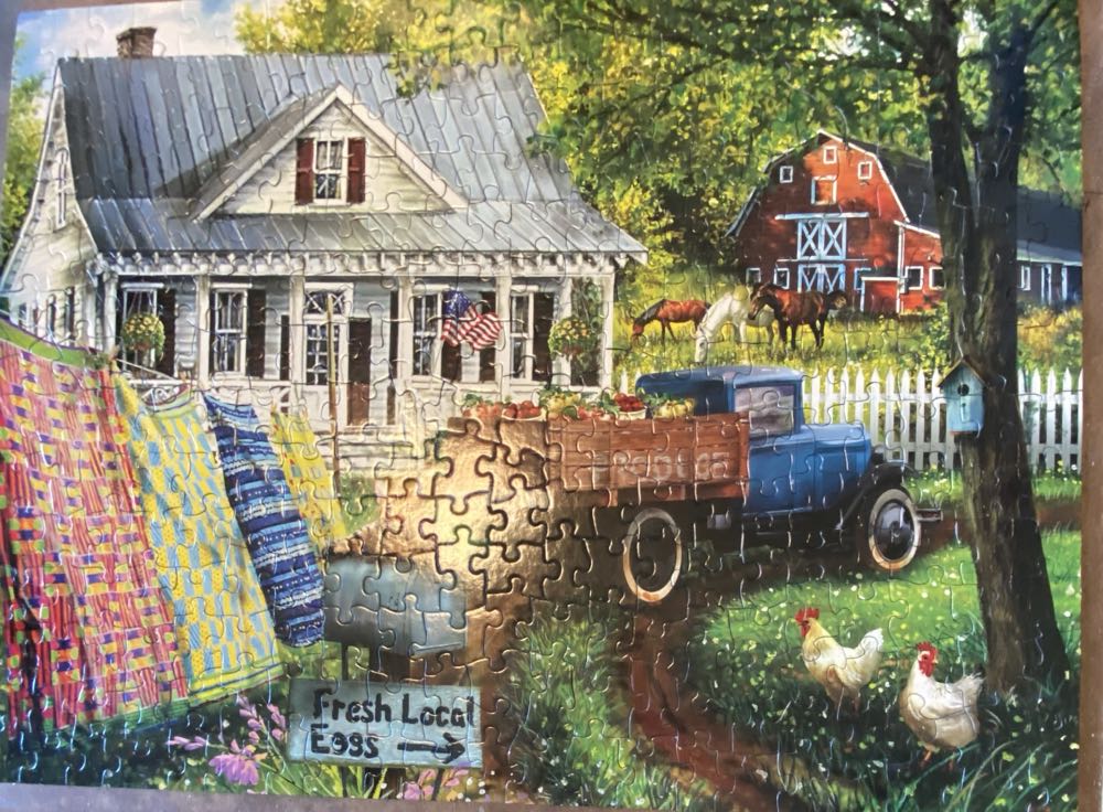 Countryside Living - SunsOut puzzle collectible [Barcode 796780287297] - Main Image 2