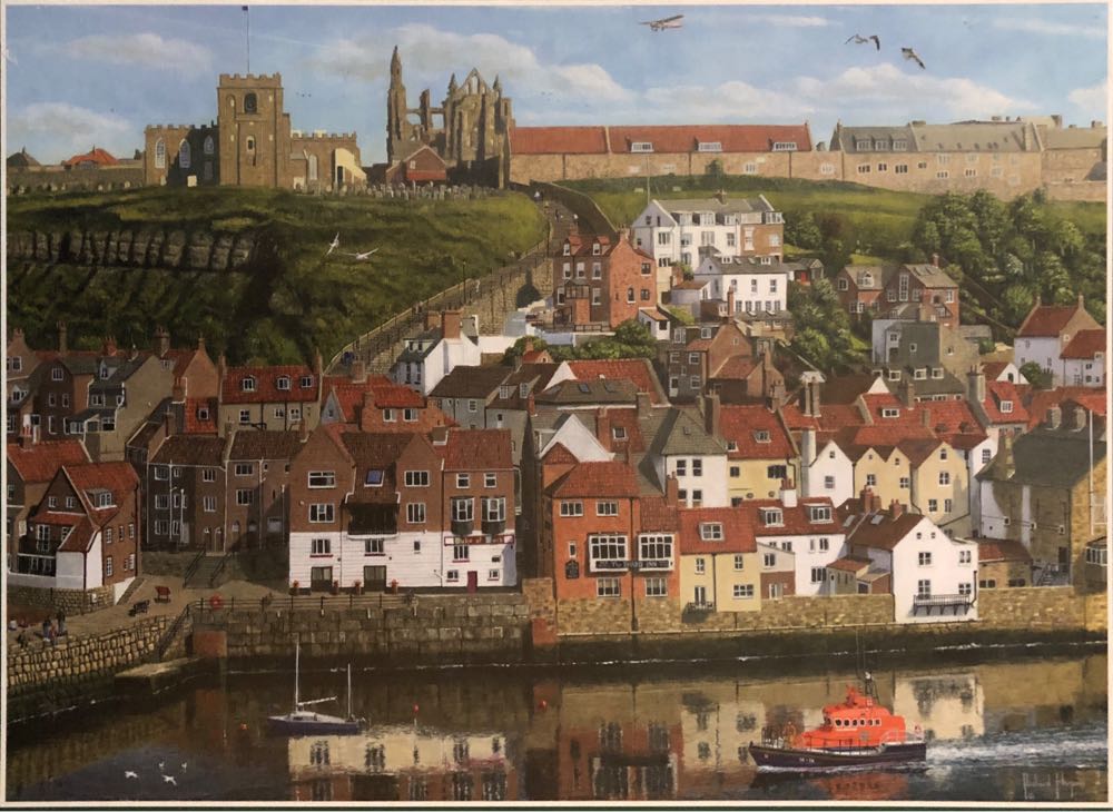 Whitby Harbour North Yorkshire - Falcon de luxe puzzle collectible [Barcode 8710126111420] - Main Image 2