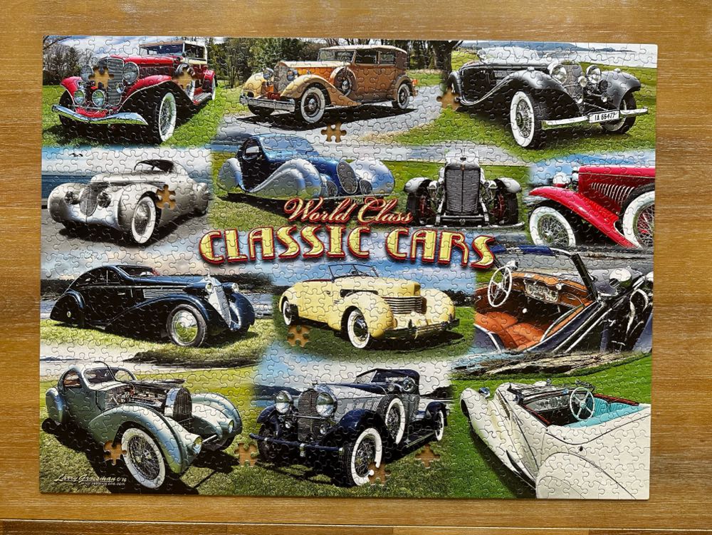World-Class Classic Cars - SunsOut puzzle collectible [Barcode 796780245181] - Main Image 2