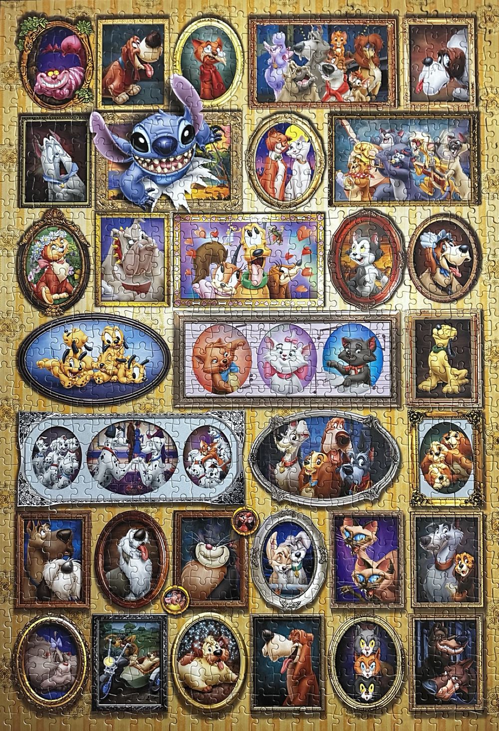 D-1000-327: Disney All-Star Cat & Dog (SOLD) - Tenyo puzzle collectible [Barcode 4905823943274] - Main Image 2