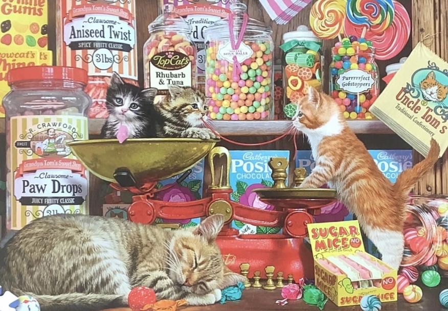 Paw Drops & Sugar Mice  🟦 - Gibsons puzzle collectible [Barcode 5012269035292] - Main Image 2