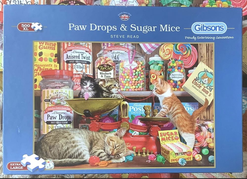 Paw Drops & Sugar Mice  🟦 - Gibsons puzzle collectible [Barcode 5012269035292] - Main Image 3