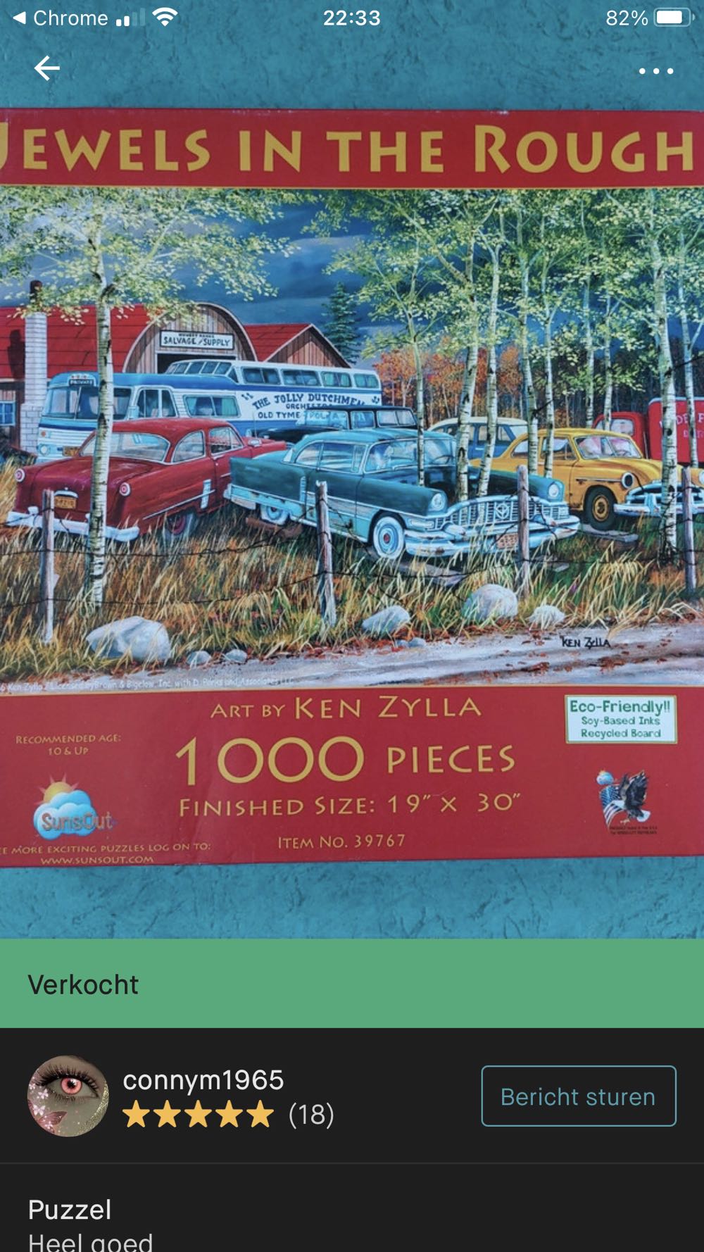 Jewels In The Rough 🟦 - SunsOut puzzle collectible [Barcode 796780397675] - Main Image 3