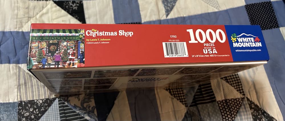 The Christmas Shop - White Mountain puzzle collectible [Barcode 724819266333] - Main Image 2