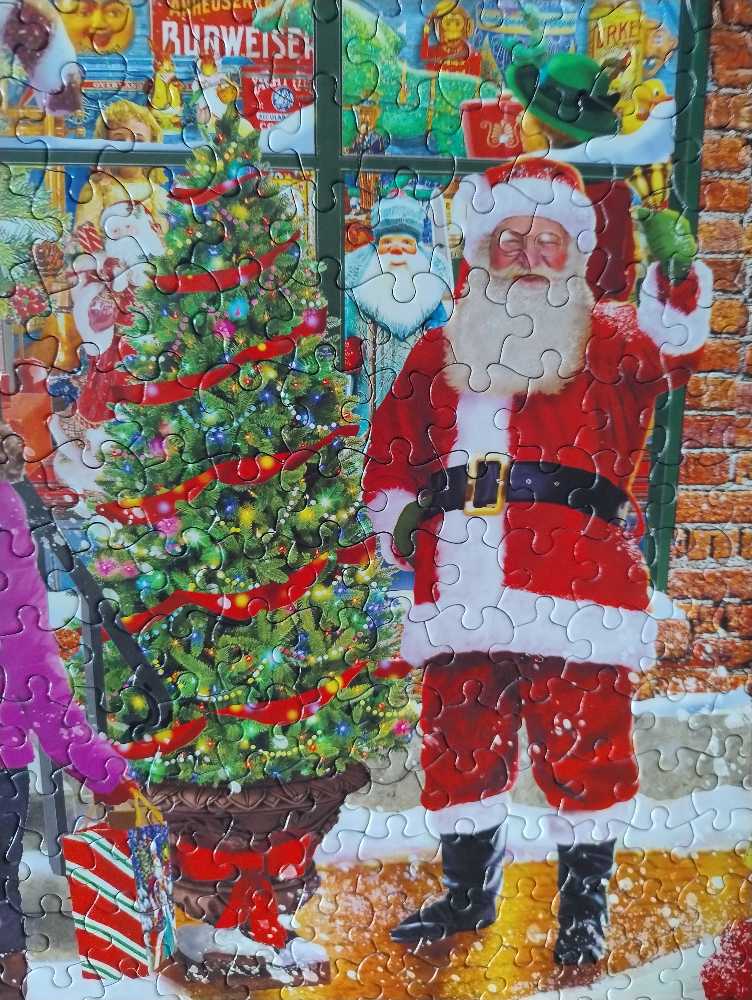 The Christmas Shop - White Mountain puzzle collectible [Barcode 724819266333] - Main Image 3