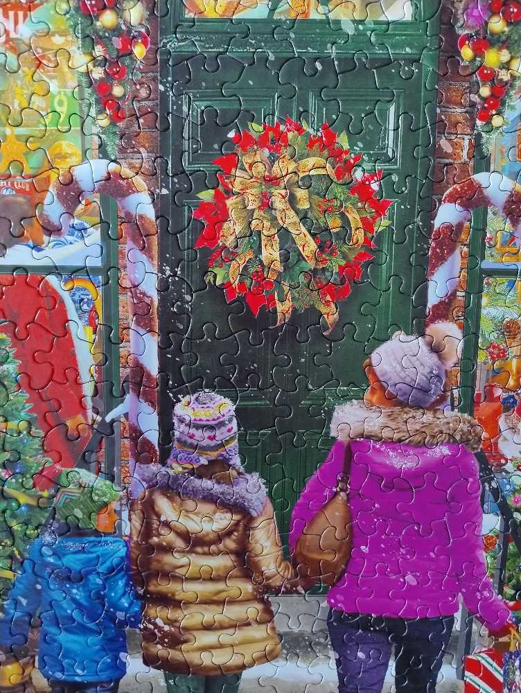 The Christmas Shop - White Mountain puzzle collectible [Barcode 724819266333] - Main Image 4