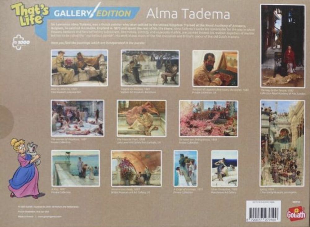 Gallery Edition Alma Tadema - goliath puzzle collectible [Barcode 8720077279100] - Main Image 4