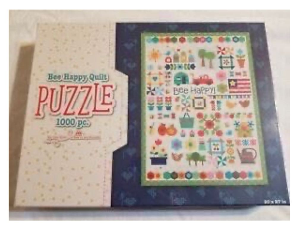 Bee Happy Quilt - Riley Blake Designs puzzle collectible [Barcode 889333148098] - Main Image 2
