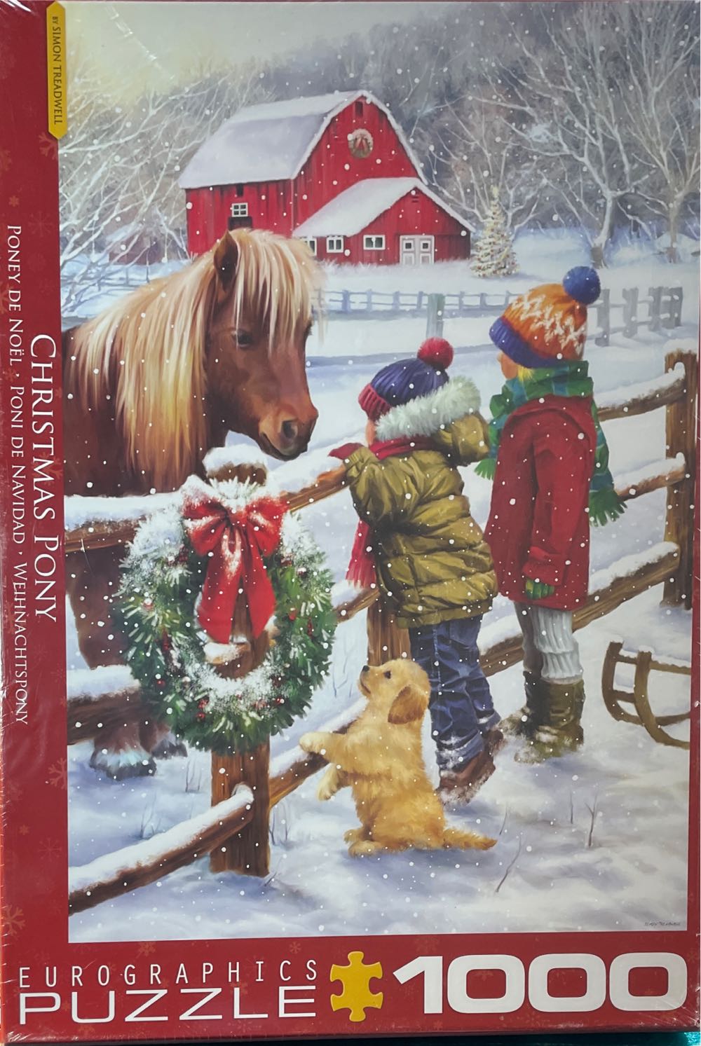 Christmas Pony - EuroGraphics puzzle collectible [Barcode 628136656382] - Main Image 1