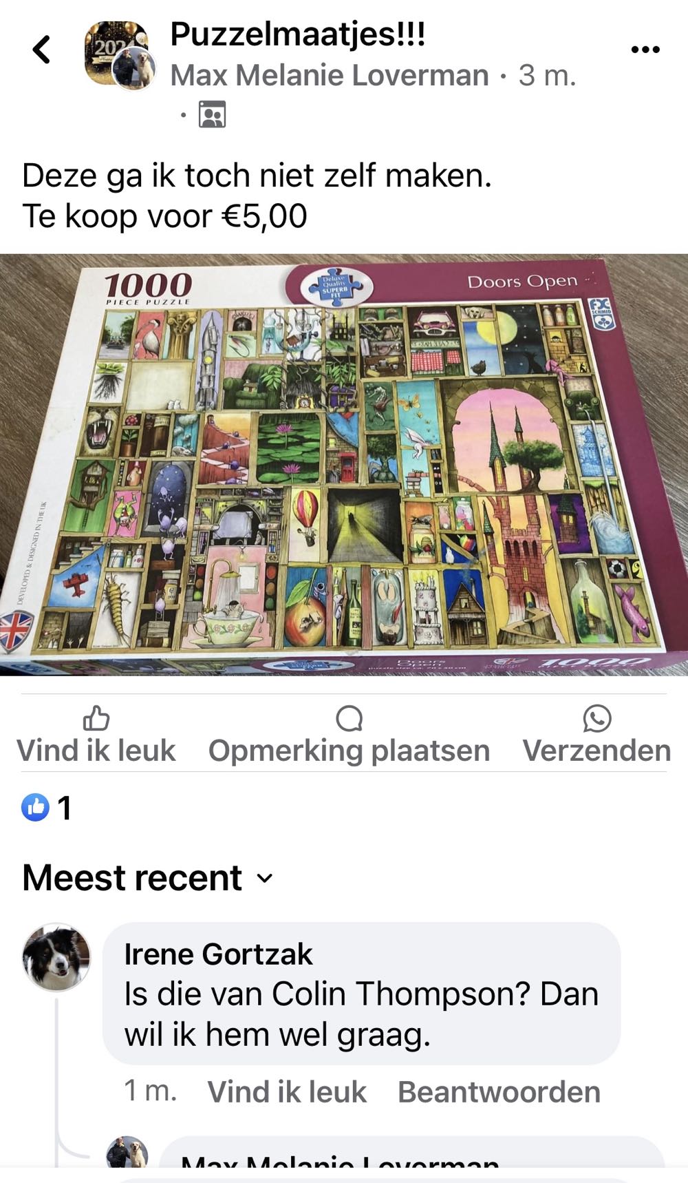 Doors Open - FX Schmid puzzle collectible [Barcode 4050368088123] - Main Image 4