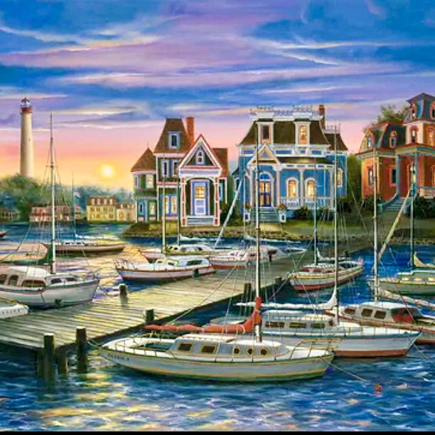 Puzzle Mate Windmill & Tulips Piece Jigsaw Puzzle