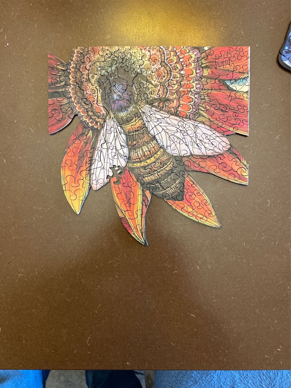 Bee And Flower Wooden Puzzle - G+D Puzzles puzzle collectible - Main Image 2