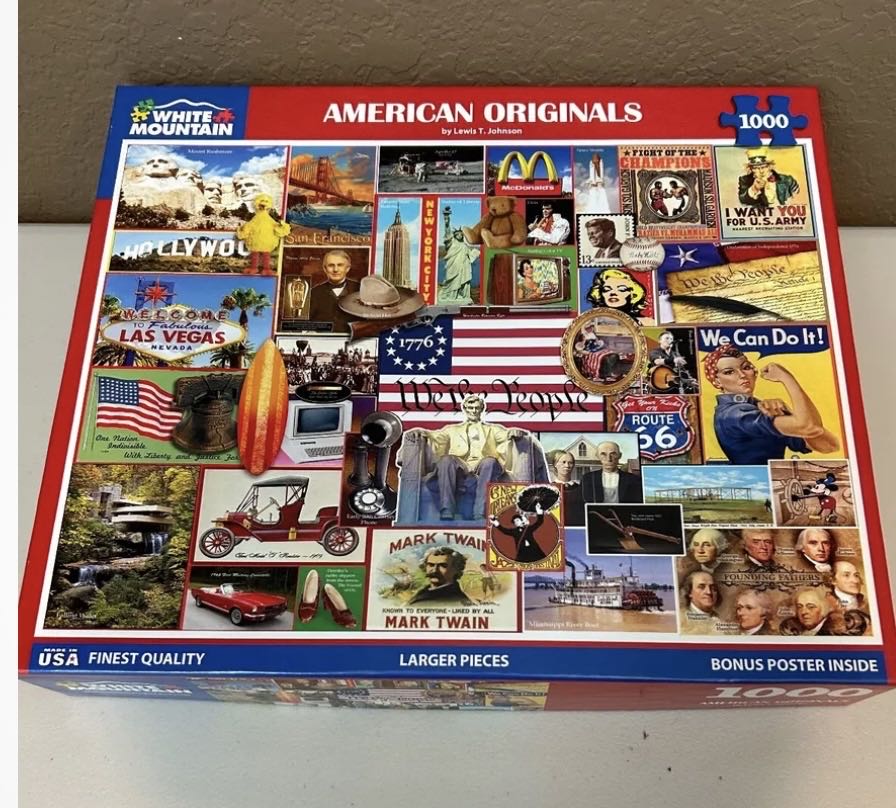 American Originals-SOLD - White Mountain Puzzles puzzle collectible - Main Image 2
