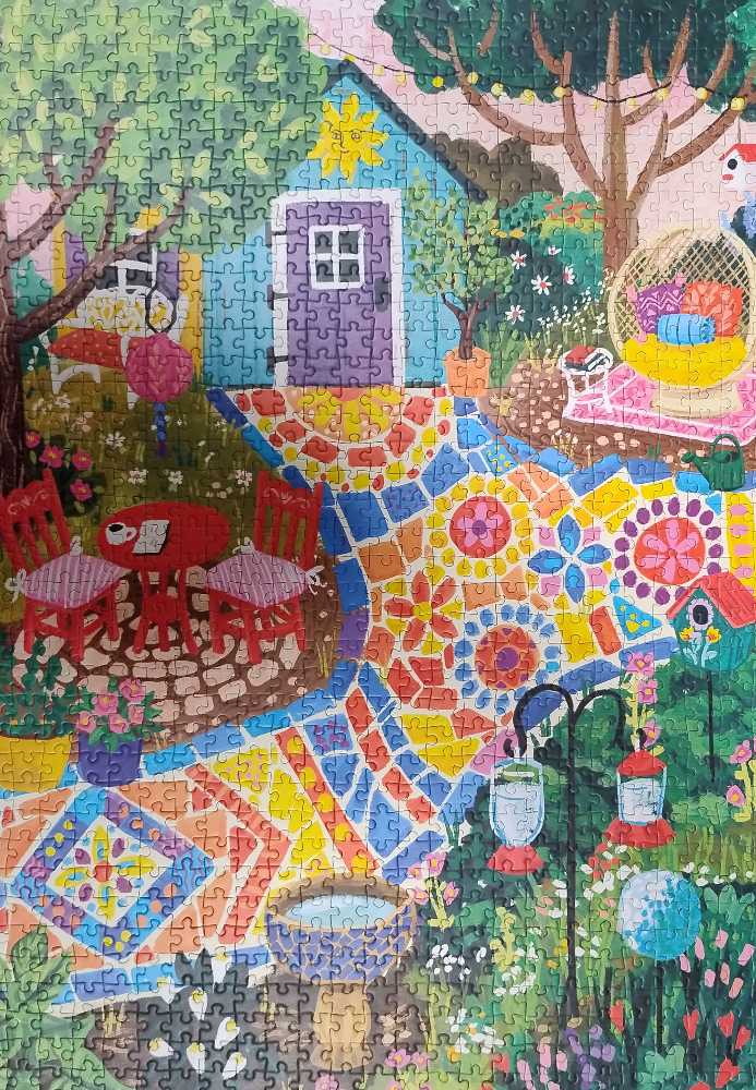 Garden Mosaic - Magnolia Puzzles puzzle collectible - Main Image 2
