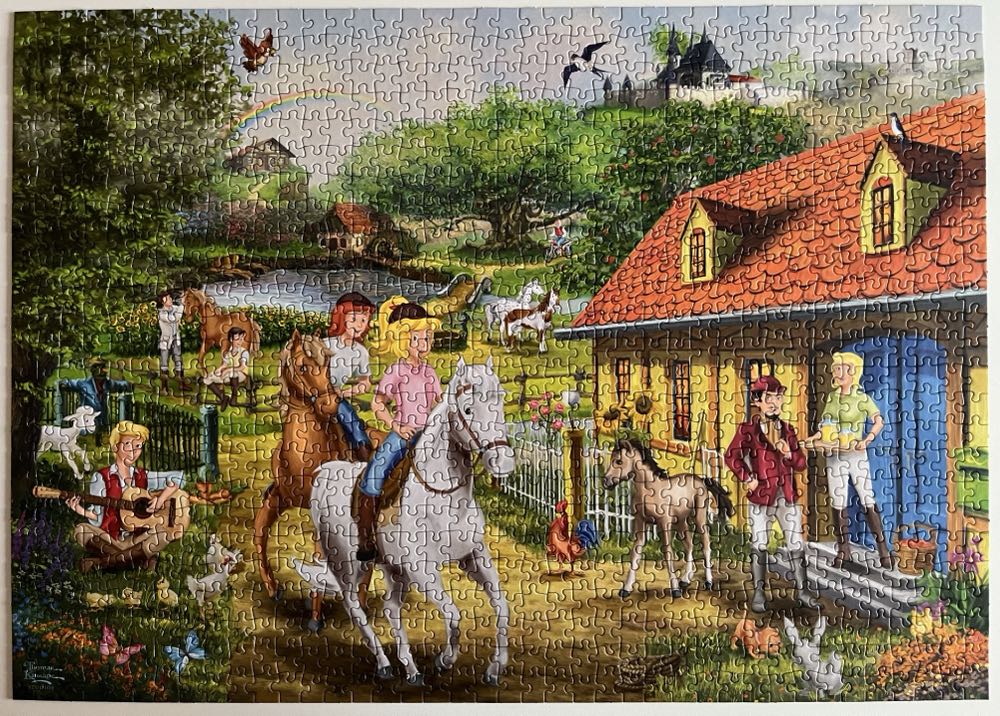 Bibi & Tina Fun At The Martinyard  - Schmidt puzzle collectible [Barcode 4001504584252] - Main Image 2