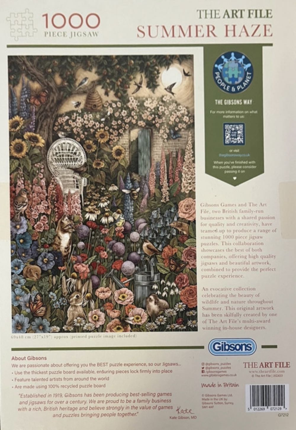 Summer Haze SOLD  - Gibsons 🇬🇧 puzzle collectible [Barcode 5012269072129] - Main Image 4