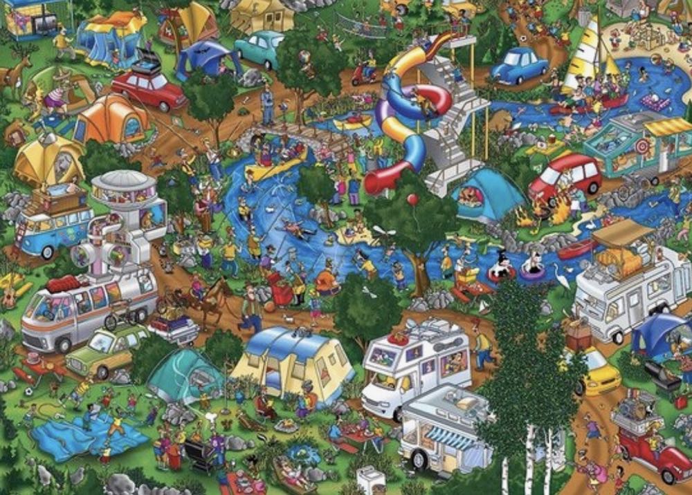 Happy Campers - Gibsons puzzle collectible [Barcode 5012269070354] - Main Image 2