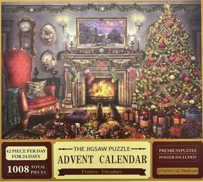 Festive Fireplace - Unbranded puzzle collectible [Barcode 705988723131] - Main Image 2