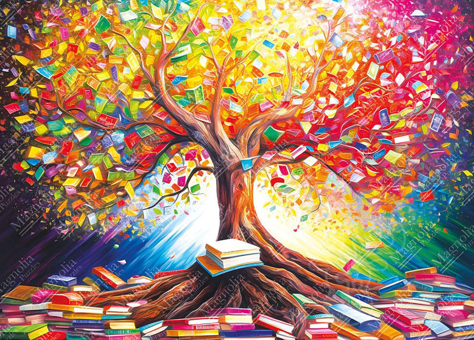 Tree of Books - Magnolia Puzzles puzzle collectible [Barcode 8699375068436] - Main Image 2
