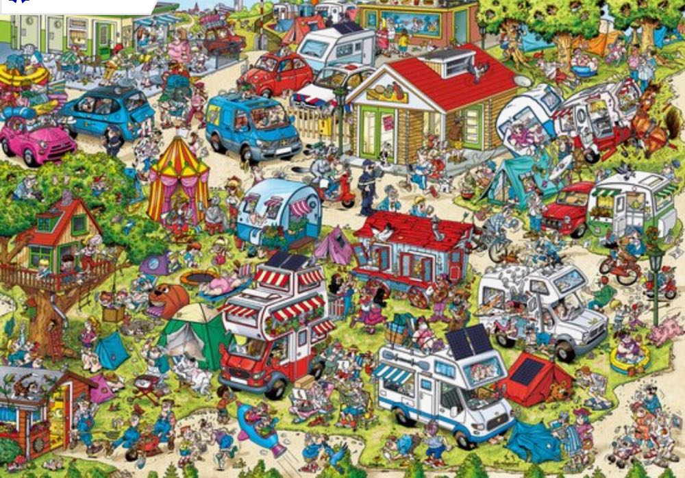 Holiday Resort 1: The Campsite - Ravensburger puzzle collectible [Barcode 4005556175789] - Main Image 2