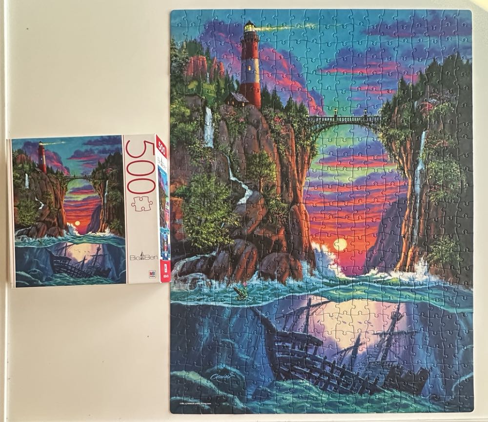 Sunset Crossing - MB Puzzle puzzle collectible [Barcode 778988338582] - Main Image 2