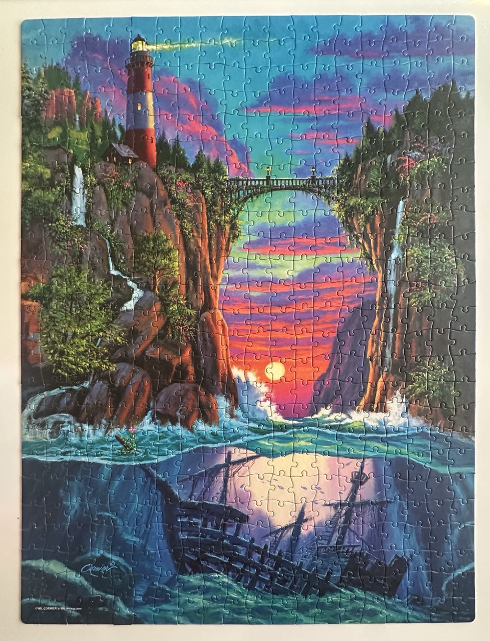 Sunset Crossing - MB Puzzle puzzle collectible [Barcode 778988338582] - Main Image 3