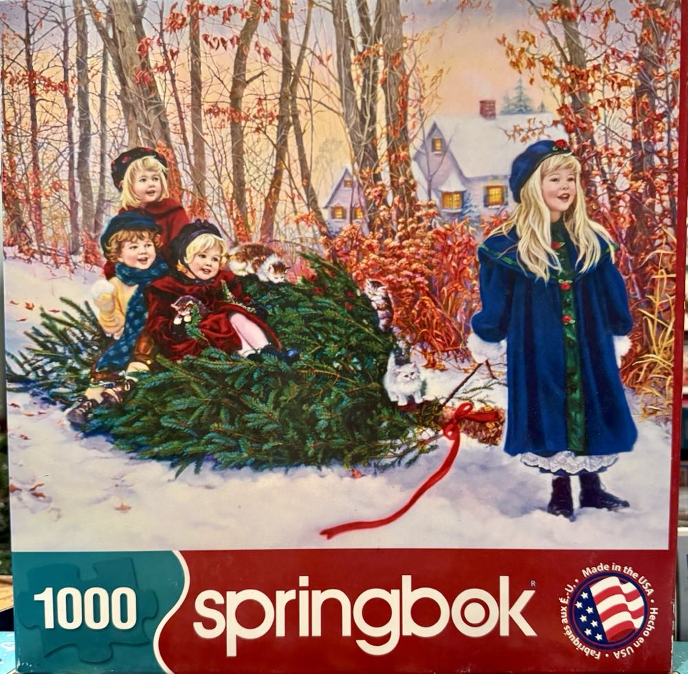 Yuletide Ride  - Springbok puzzle collectible [Barcode 091683106387] - Main Image 2
