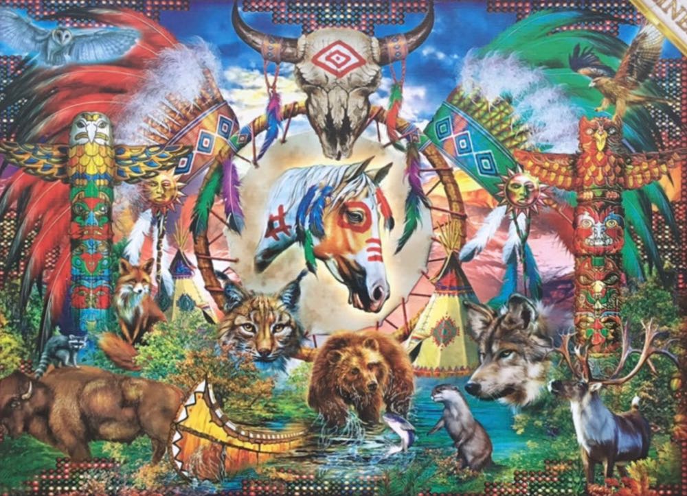 MasterPieces  - Tribal Spirit Animals - MasterPieces puzzle collectible [Barcode 705988821271] - Main Image 2