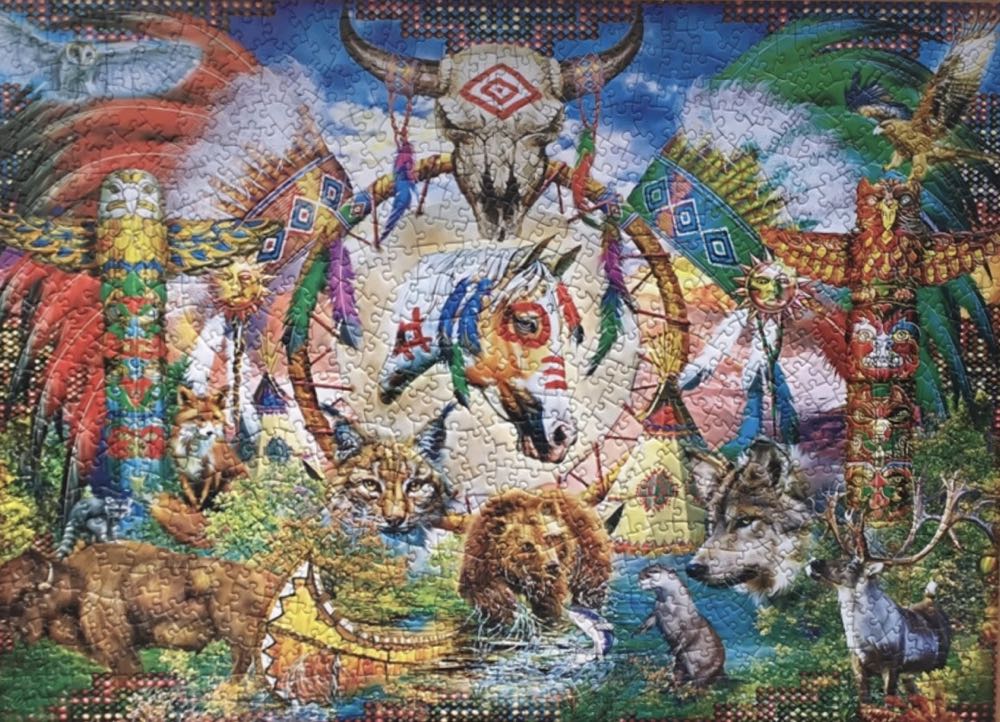 MasterPieces  - Tribal Spirit Animals - MasterPieces puzzle collectible [Barcode 705988821271] - Main Image 3