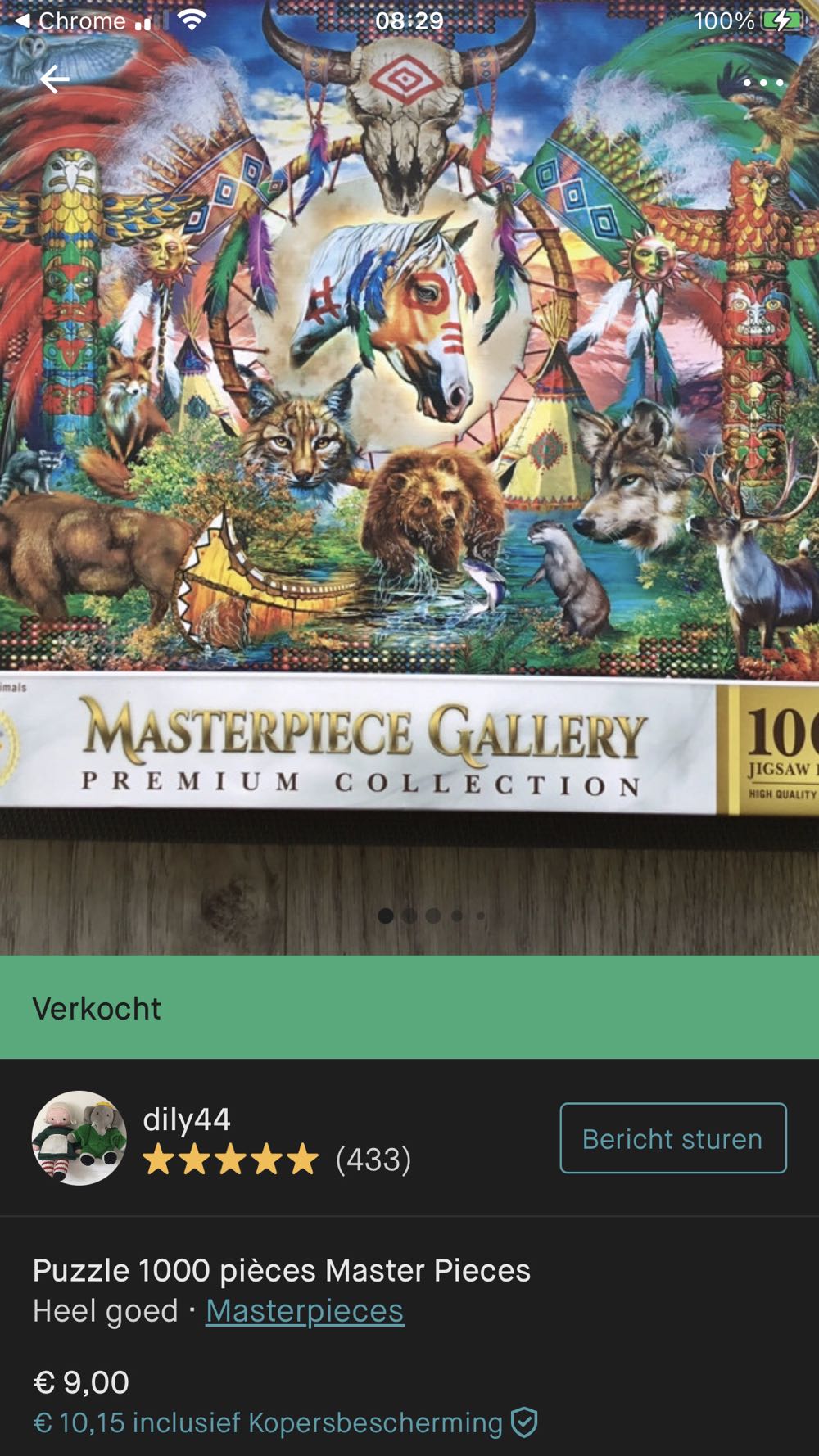 MasterPieces  - Tribal Spirit Animals - MasterPieces puzzle collectible [Barcode 705988821271] - Main Image 4