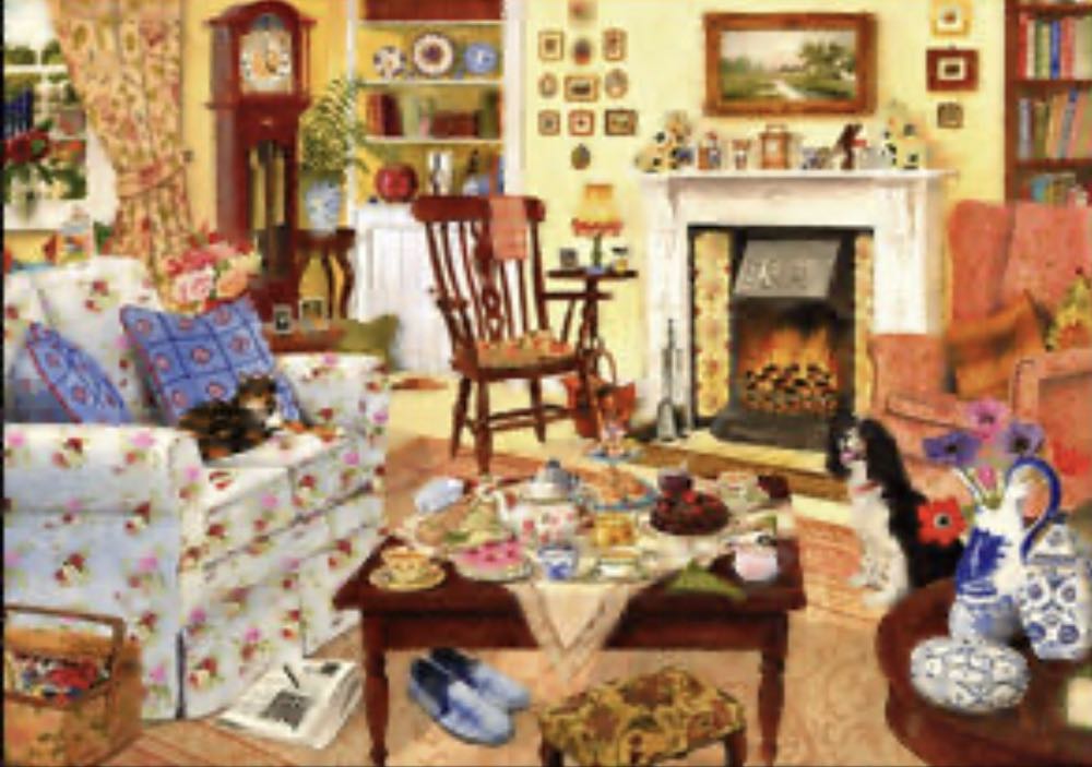 Afternoon Tea And Cake - Falcon de luxe puzzle collectible [Barcode 8710126109892] - Main Image 2