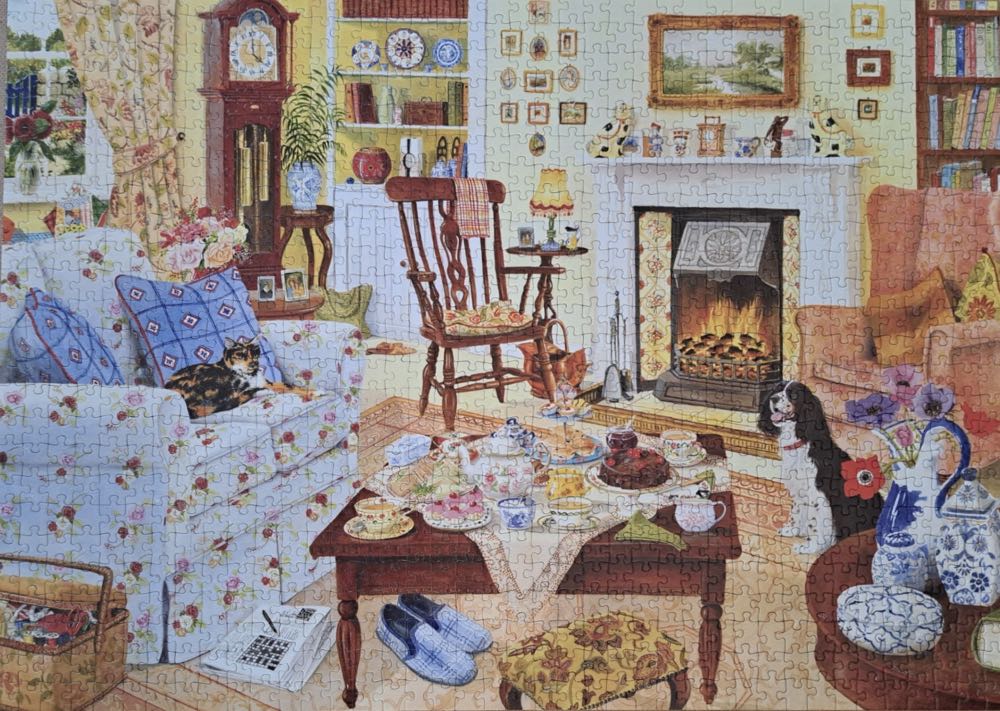 Afternoon Tea And Cake - Falcon de luxe puzzle collectible [Barcode 8710126109892] - Main Image 3