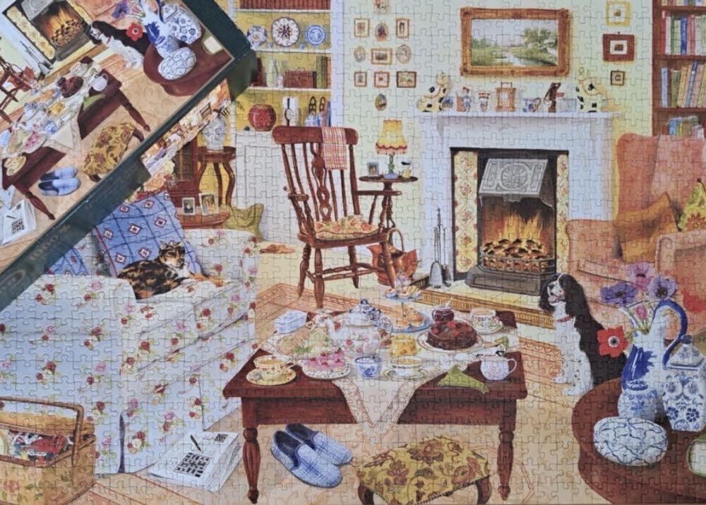 Afternoon Tea And Cake - Falcon de luxe puzzle collectible [Barcode 8710126109892] - Main Image 4