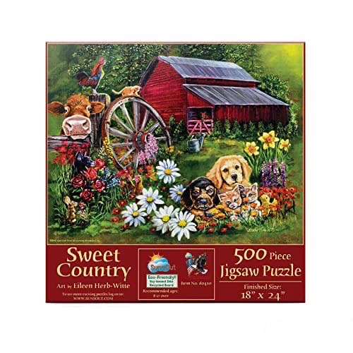 Puzzle Mate Windmill & Tulips Piece Jigsaw Puzzle