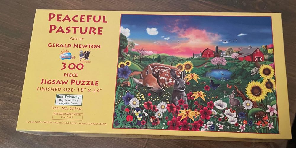 Peaceful Pastures - SunsOut puzzle collectible [Barcode 796780609402] - Main Image 2
