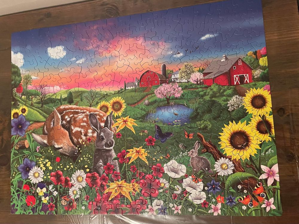 Peaceful Pastures - SunsOut puzzle collectible [Barcode 796780609402] - Main Image 3