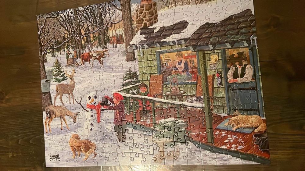 Maple Sap Time Of Year.  Susan  - Bits & Pieces puzzle collectible [Barcode 192949034830] - Main Image 2