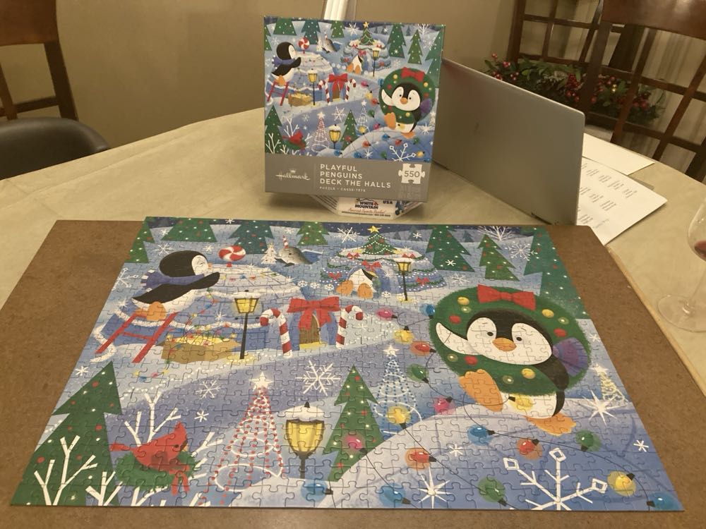 Playful Penguins Deck The Hall - Hallmark puzzle collectible [Barcode 661127012361] - Main Image 2