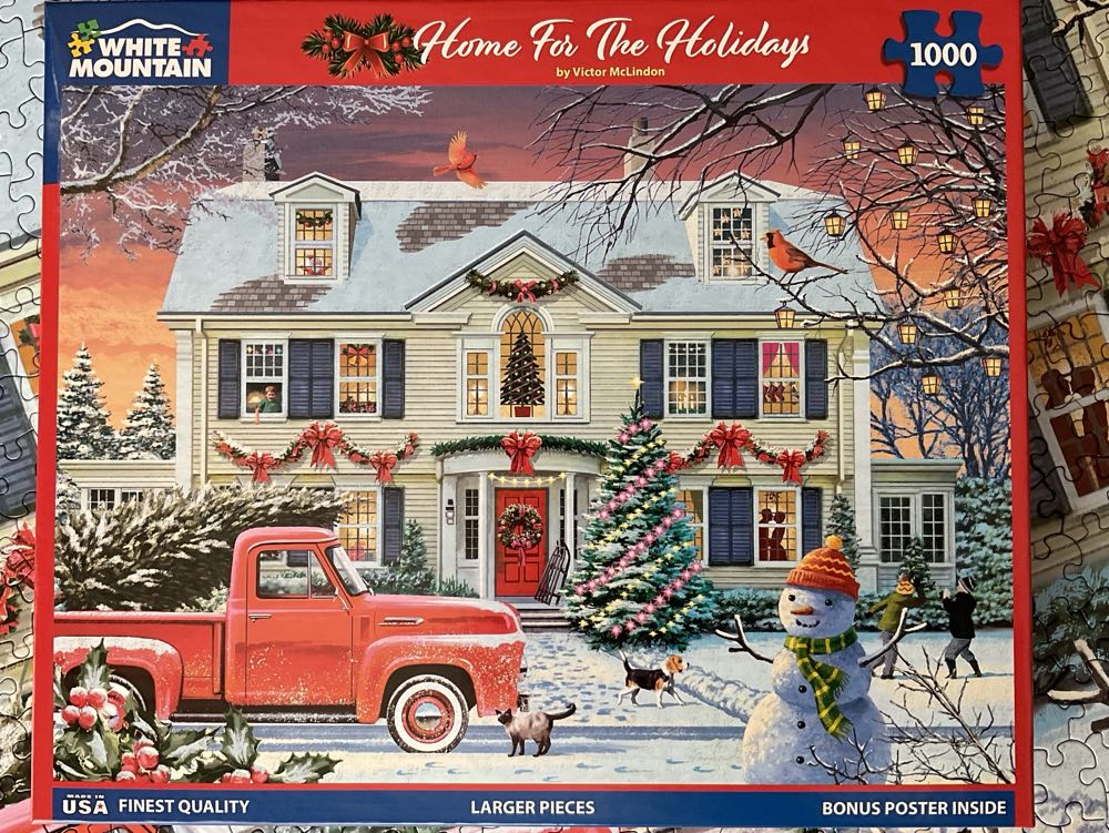 Home For The Holidays - White Mountain Puzzles puzzle collectible [Barcode 724819266906] - Main Image 4