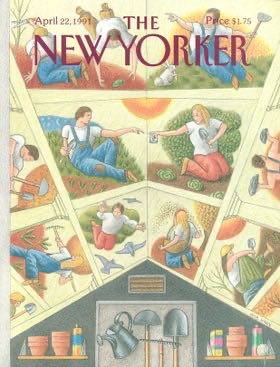 The New Yorker April.22 1991 Michaelangelos Garden Shed - New York Puzzle Company puzzle collectible [Barcode 819844013097] - Main Image 2