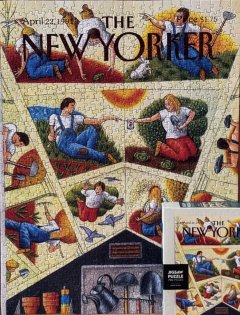 The New Yorker April.22 1991 Michaelangelos Garden Shed - New York Puzzle Company puzzle collectible [Barcode 819844013097] - Main Image 4