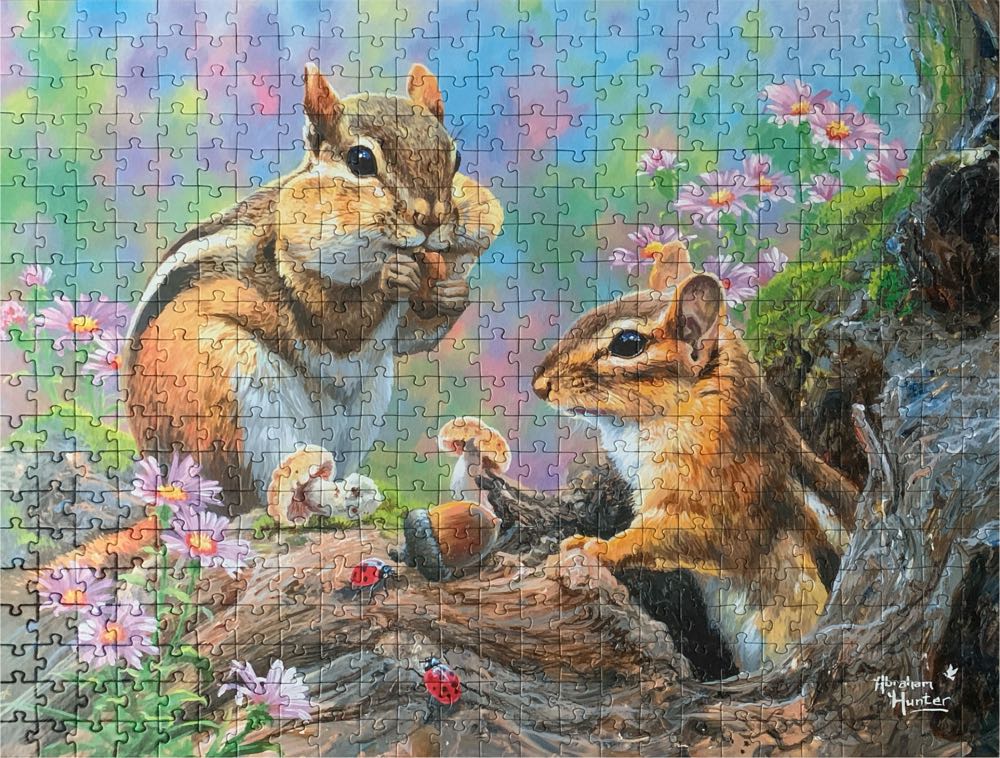 Chipmunk Snacktime ❤️ - CraZArt puzzle collectible [Barcode 4895145442916] - Main Image 3