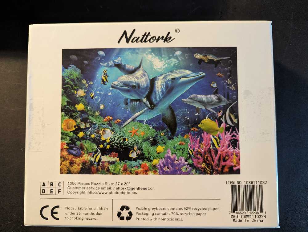 Dolphins - Nattork puzzle collectible [Barcode 784529122381] - Main Image 3