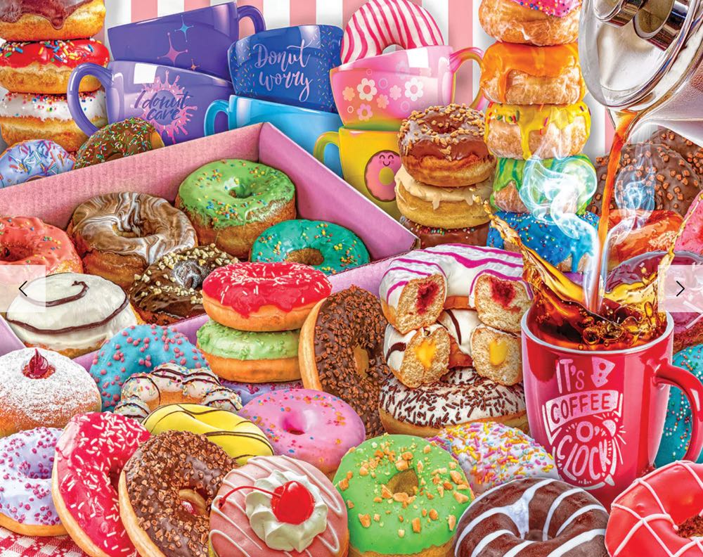Donuts & Coffee - White Mountain puzzle collectible [Barcode 724819267156] - Main Image 2