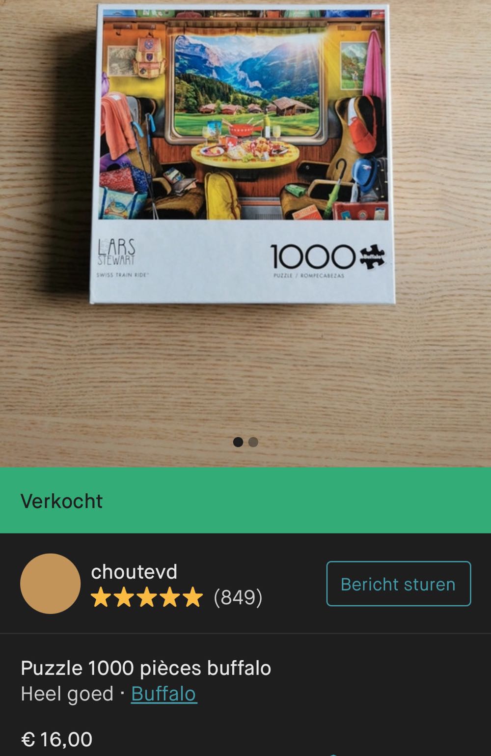 Swiss Train Ride - Buffalo puzzle collectible [Barcode 079346127474] - Main Image 4