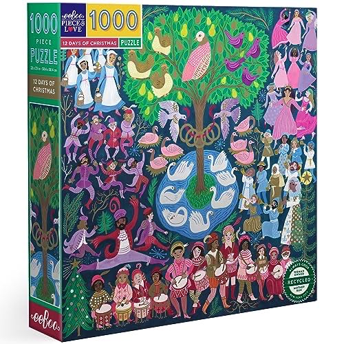 12 Days Of Christmas - eeBoo 🇺🇸 puzzle collectible [Barcode 689196514951] - Main Image 1